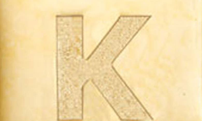 Savvy Cie Jewels Initial Lock Pendant Necklace In Gold - K
