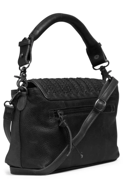 Shop Day & Mood Media Leather Satchel Bag In Black