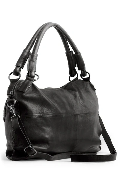 Shop Day & Mood Media Leather Crossbody Bag In Black