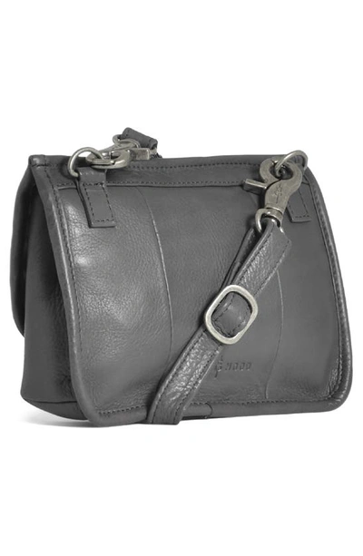 Shop Day & Mood Small Brenna Leather Crossbody Bag In Grey