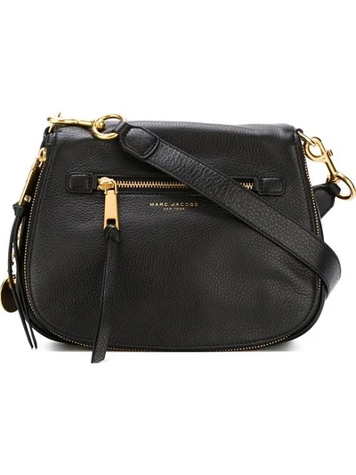 Marc Jacobs Recruit Nomad Pebbled Leather Crossbody Bag - Black In Black/gold
