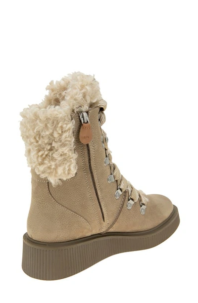Gentle Souls By Kenneth Cole Behann Faux Shearling Alpine Boot In Mushroom