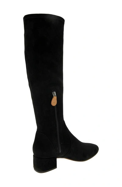 Gentle Souls By Kenneth Cole Ella Stretch Boot Womens Leather Tall Knee-high Boots In Black