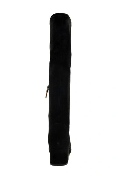Gentle Souls By Kenneth Cole Ella Stretch Boot Womens Leather Tall Knee-high Boots In Black