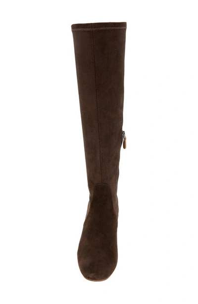 Shop Gentle Souls By Kenneth Cole Ella Stretch Knee High Boot In Chocolate