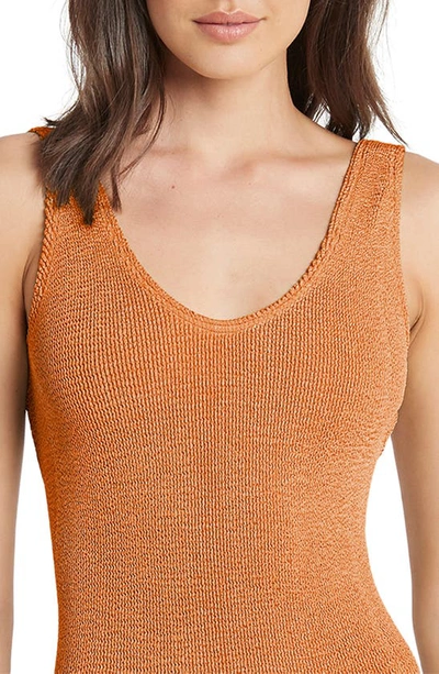 Shop Bound By Bond-eye Mara One-piece Swimsuit In Burnt Orange
