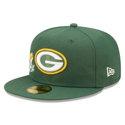 New Era Green Green Bay Packers Crown 4x Super Bowl Champions 59fifty ...