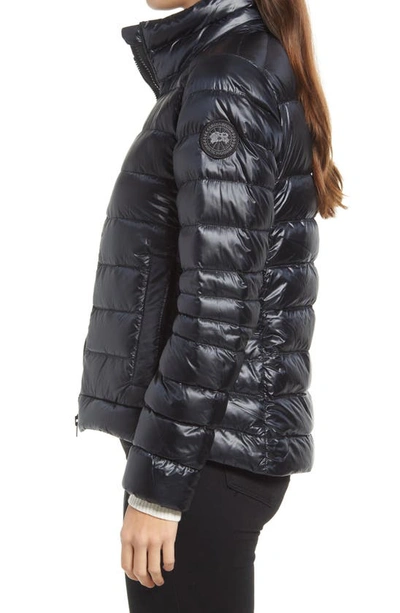 Shop Canada Goose Cypress Packable 750 Fill Power Down Puffer Jacket In Black