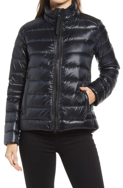 Shop Canada Goose Cypress Packable 750 Fill Power Down Puffer Jacket In Black