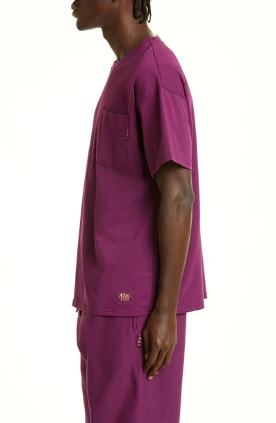Shop Advisory Board Crystals Abc. 123. Pocket T-shirt In Rhodolite Purple