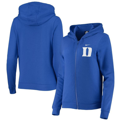 Shop Nike Royal Duke Blue Devils Varsity Fleece Full-zip Hoodie