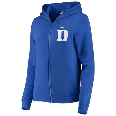 Shop Nike Royal Duke Blue Devils Varsity Fleece Full-zip Hoodie