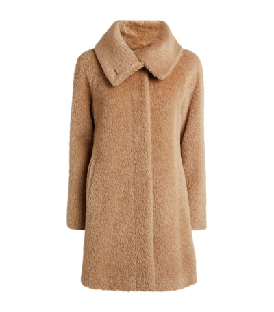 Max Mara Alpaca-wool Teddy Coat In Beige | ModeSens