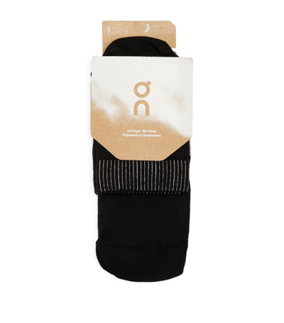 Shop On Running Ultralight Mid Socks In Black
