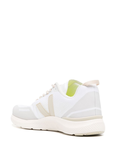 Shop Veja Logo-patch Low-top Sneakers In White