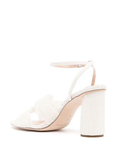 Loeffler Randall Reed Twist-detail Sandals In White