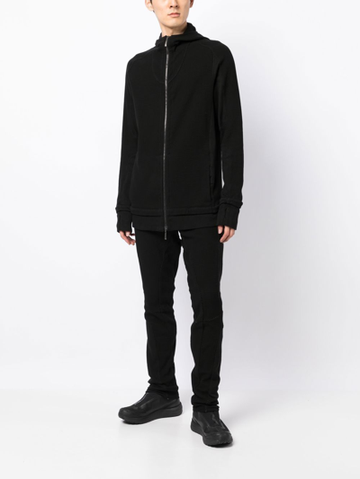 Masnada Distressed Straight-leg Trousers In Black