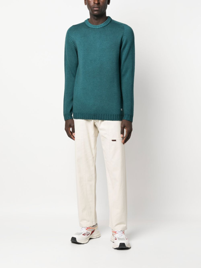 Gramicci Two-pocket Buckled Straight Trousers In Neutrals