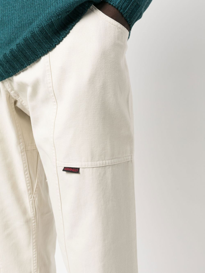 Gramicci Two-pocket Buckled Straight Trousers In Neutrals