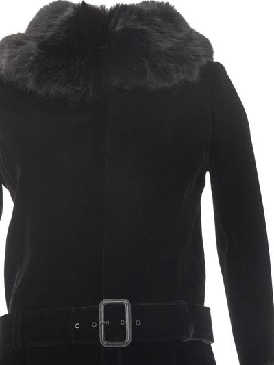 Shop Saint Laurent Velvet Jumpsuit In Black