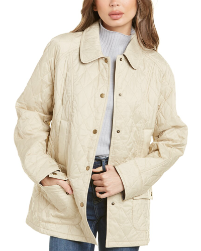 Shop Barbour Summer Beadnell Quilted Jacket In Beige