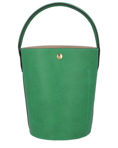 Longchamp Xs Epure Leather Crossbody Bag In Green
