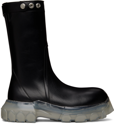 Rick Owens Stivali Creeper Bozo Lug-sole Leather Boots In Black | ModeSens