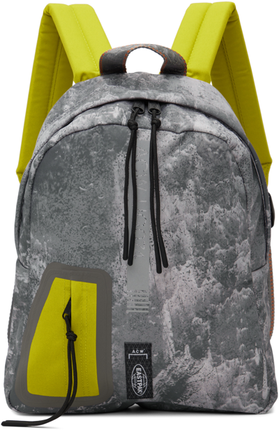 Shop A-cold-wall* Gray Eastpak Edition Small Backpack In Light Grey/lime