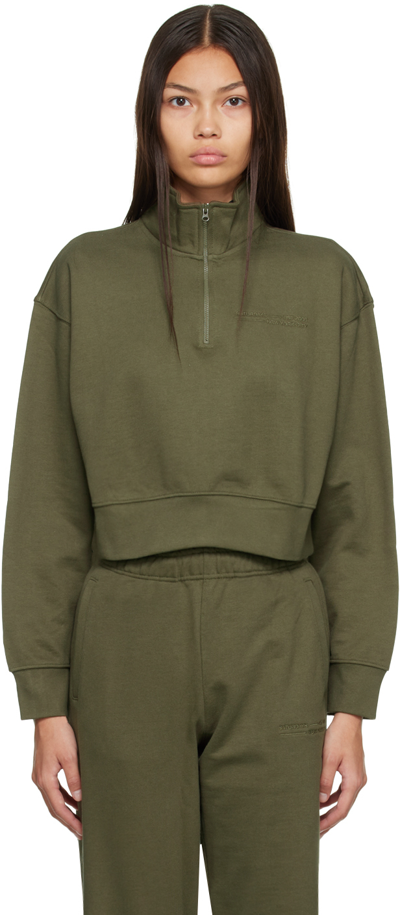 Shop Saturdays Surf Nyc Khaki Eldridge Fundamental Sweatshirt In Army Green