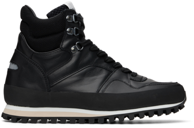 Shop Spalwart Black Marathon Snow Sneakers