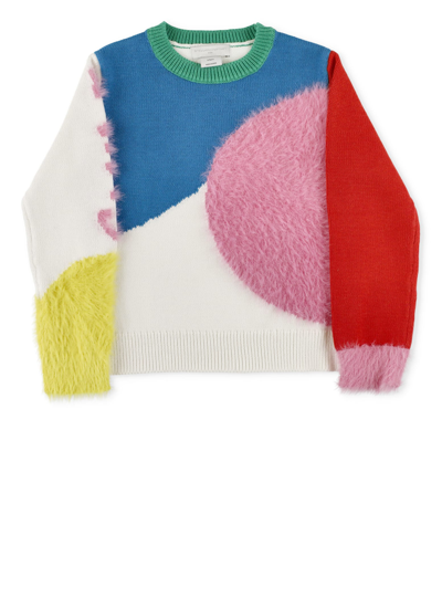 Shop Stella Mccartney Cotton And Wool Sweater In Colourful
