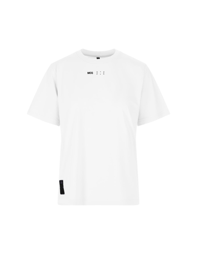 Shop Mcq By Alexander Mcqueen Woman White T-shirt With Logo In Bianco