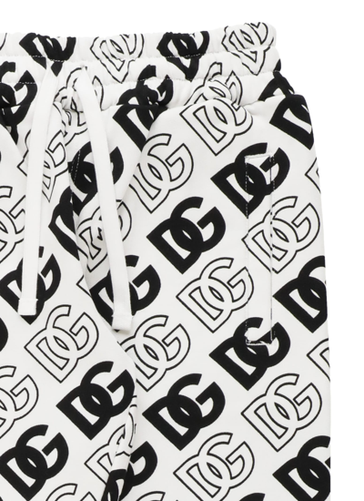 Shop Dolce & Gabbana Sweatpants With Logo In Logo Nero F.bco