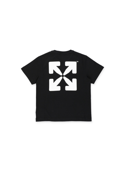 Shop Off-white Off Rounded T-shirt In Black White