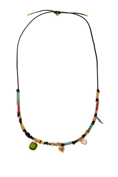 Shop Zadig & Voltaire Full Charms Beaded Necklace In Multi