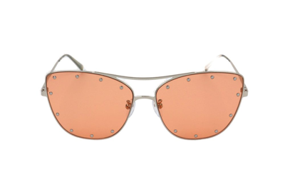 Shop Zadig & Voltaire Cat Eye Frame Sunglasses In Gold