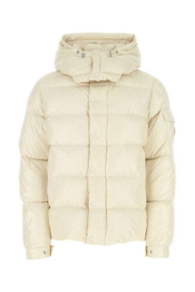 Shop Moncler Maya 70th Anniversary Padded Jacket In Beige