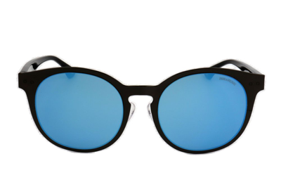 Shop Zadig & Voltaire Round Frame Sunglasses In Black