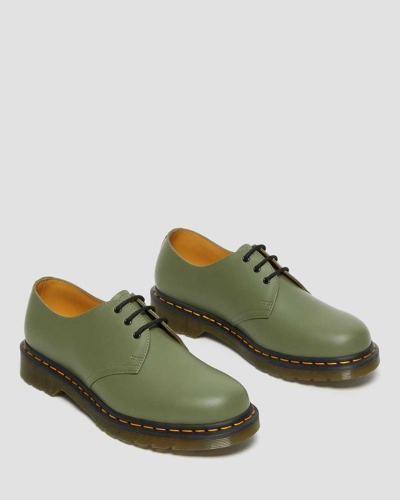 Shop Dr. Martens' Herren 1461 Glattleder Oxford Schuhe In Khaki Green