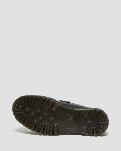 Dr. Martens' Adrian Leather Platform Tassel Loafers In Schwarz