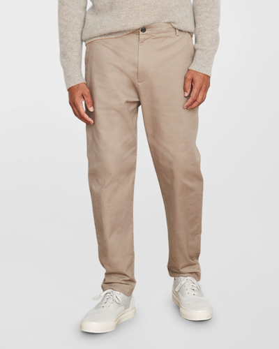 Shop Vince Men's Relaxed Stretch-cotton Painter Pants In Putty