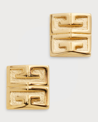 Shop Givenchy 4g Stud Earrings In Golden Yellow