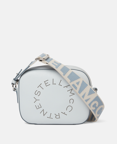 Shop Stella Mccartney Stella Logo Mini Bag In Cloud Blue