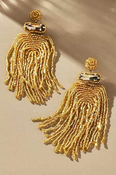 Shop Deepa Gurnani Jody Drop Earrings In Gold
