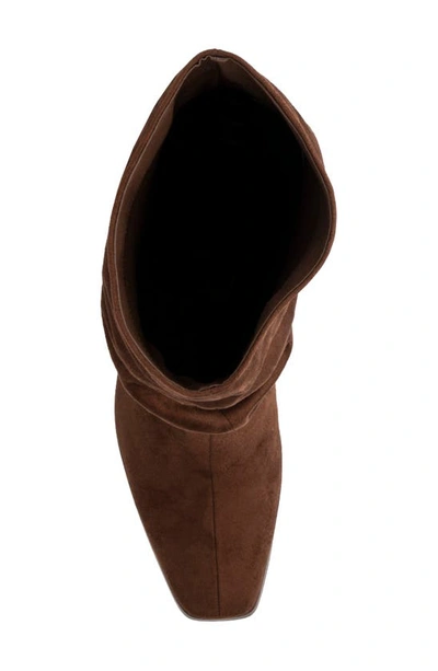 New York And Company Damaris Faux Suede Tall Boot In Cognac