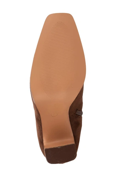 New York And Company Damaris Faux Suede Tall Boot In Cognac