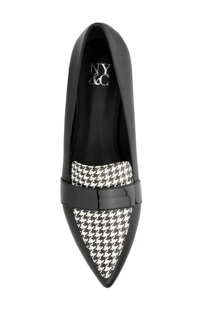 New York And Company Women's Verity Loafers Women's Shoes In Black/ White
