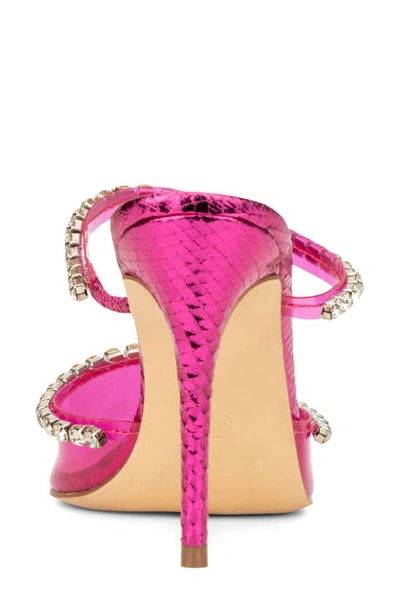 New York And Company Fatima Crystal Embellished Lucite Pump In Pink