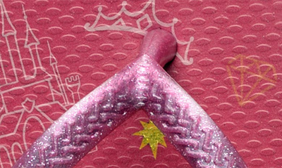 Shop Havaianas Disney Princess Flip Flop In Crystal Rose