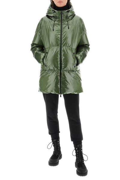 Shop Herno Laminar Laminar Glazed Ripstop Oversize Down Jacket In Green